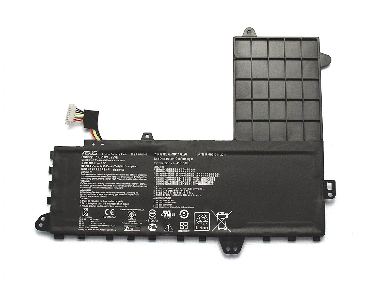 Batterie Asus EeeBook E402SA-WX016T 7.6V 32Wh