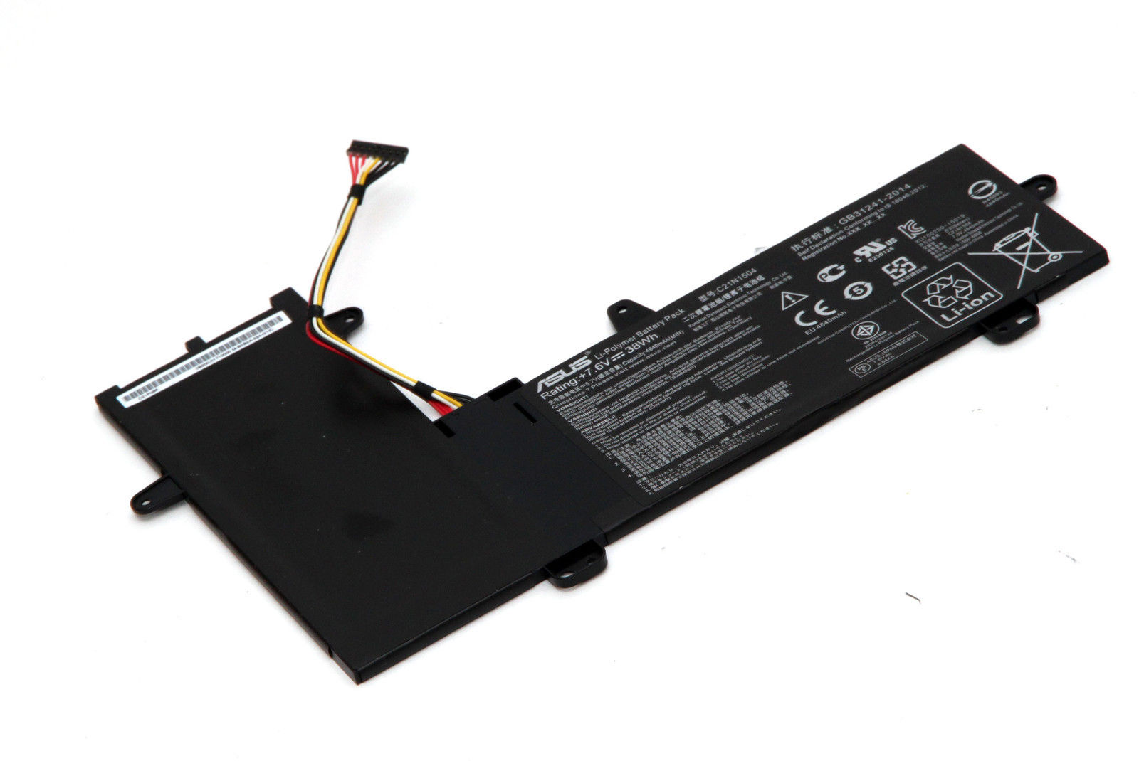 Batterie Asus C21N1504 B21N1504 0B200-01710100 7.6V 38Wh